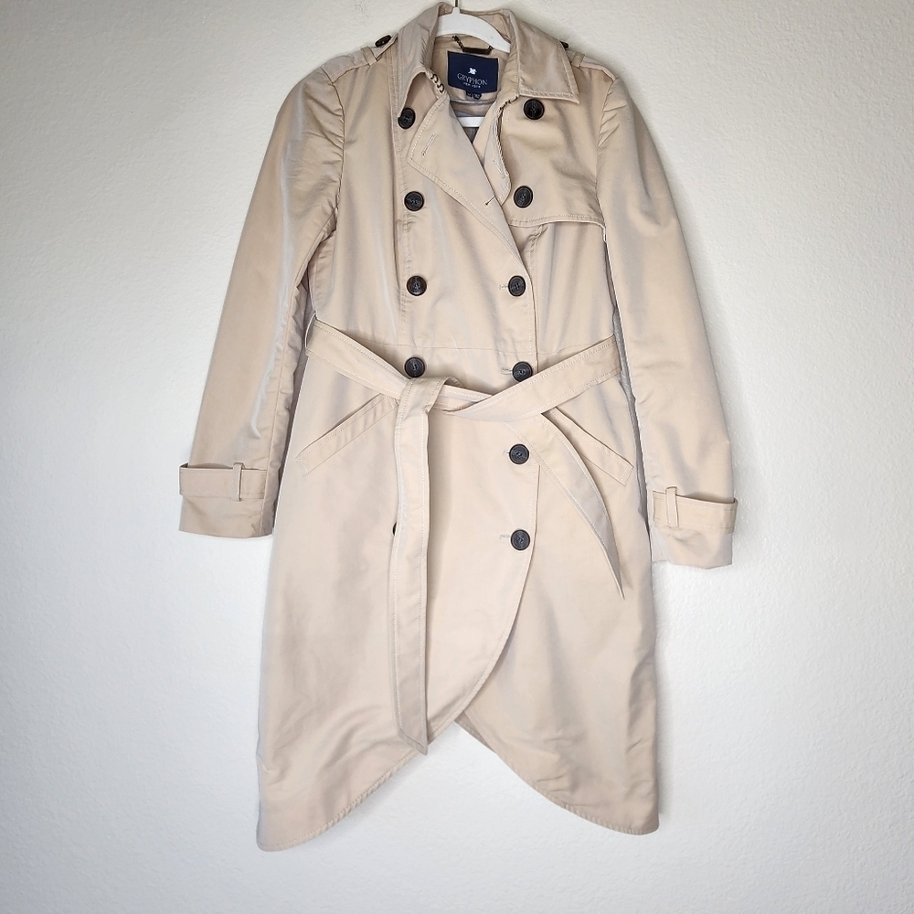 Gryphon New York Petal Trench Coat M